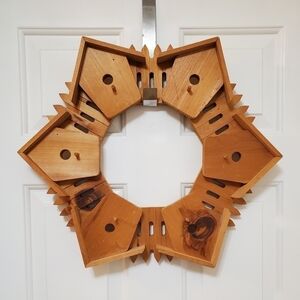 Handmade Wooden Birdhouses Cottagecore Forestcore Cabincore Rustic Wreath